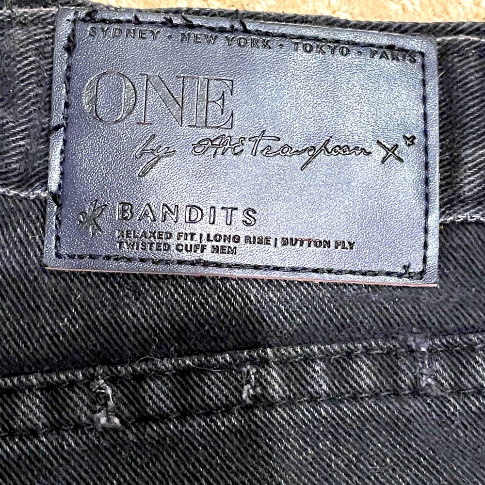 One Teaspoon black denim shorts